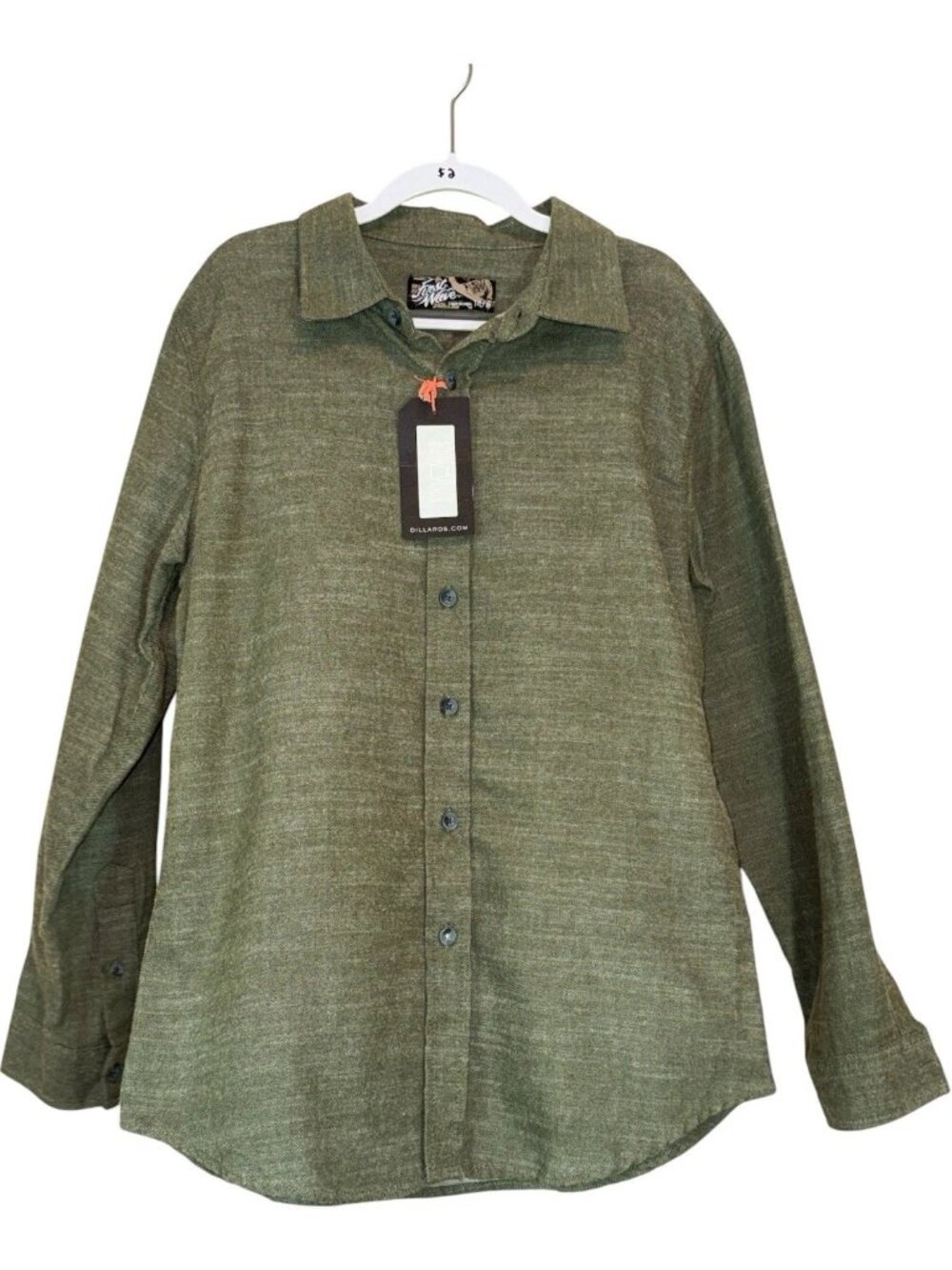 NWT First Wave Youth Boys 14/16 100% Cotton Green Button Up Shirt